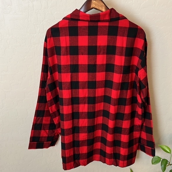 NWOT Wondershop SOFT men’s black and red buffalo check plaid flannel shirt, L - Picture 7 of 12